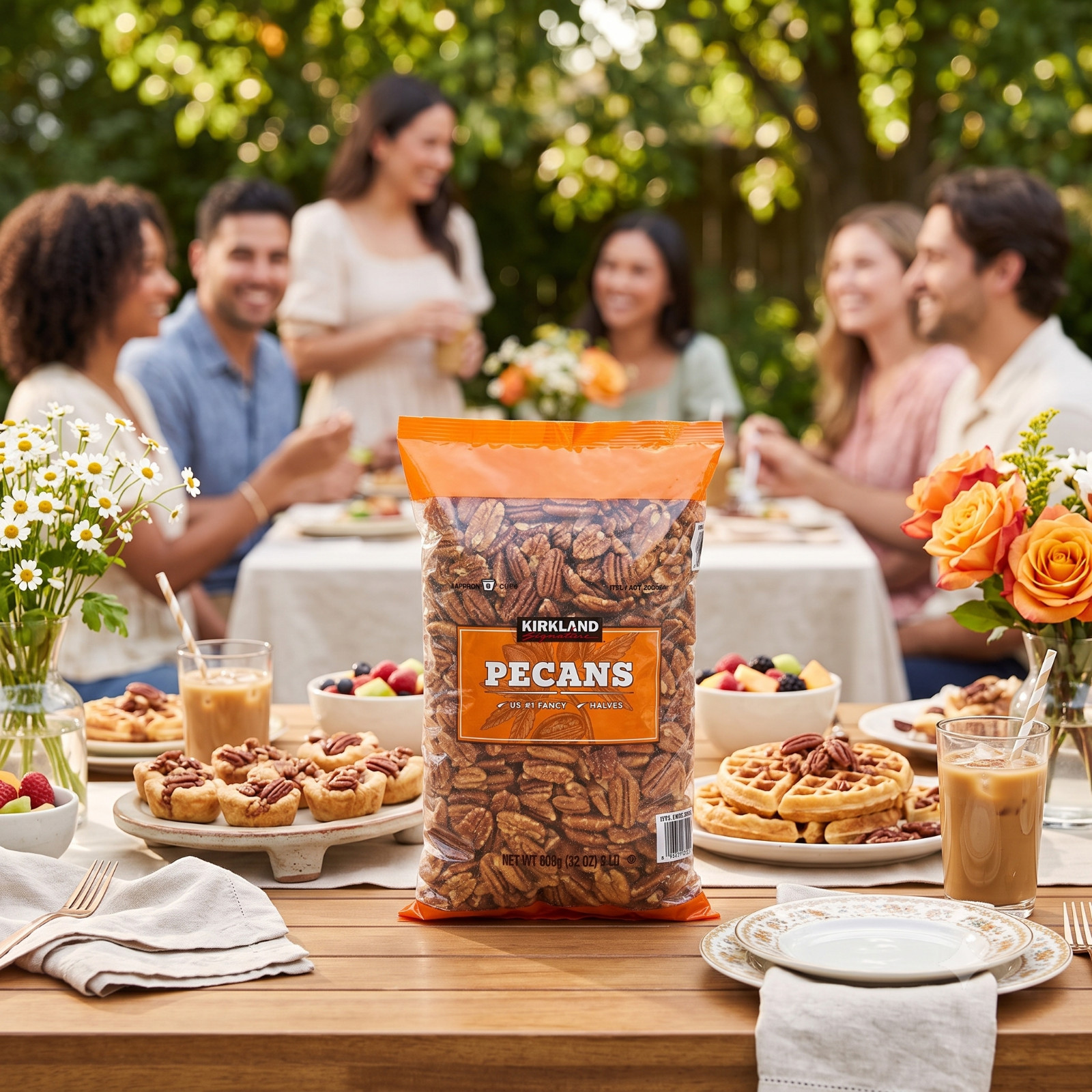 4 Pack Kirkland Signature Pecan Halves, 2 lbs