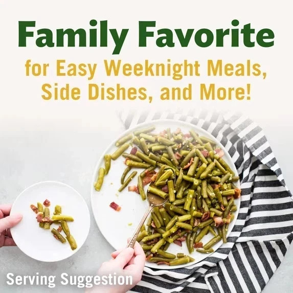 Del Monte Fresh Cut Green Beans, Canned Vegetables, 14.5 oz Can (Pack of 4)