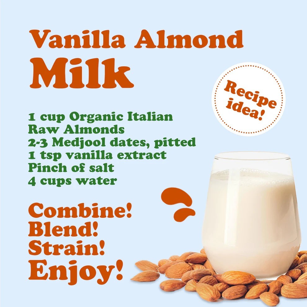 Organic Italian Raw Almonds — Non-GMO, Kosher, Raw, Vegan — by Food to Live