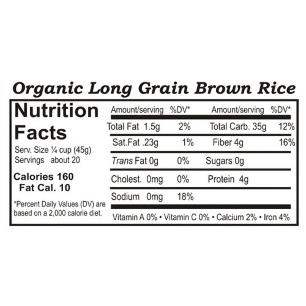Organic Long Grain Brown Rice | 5 lb | Pack of 2 | Non-GMO | Shipping Included |