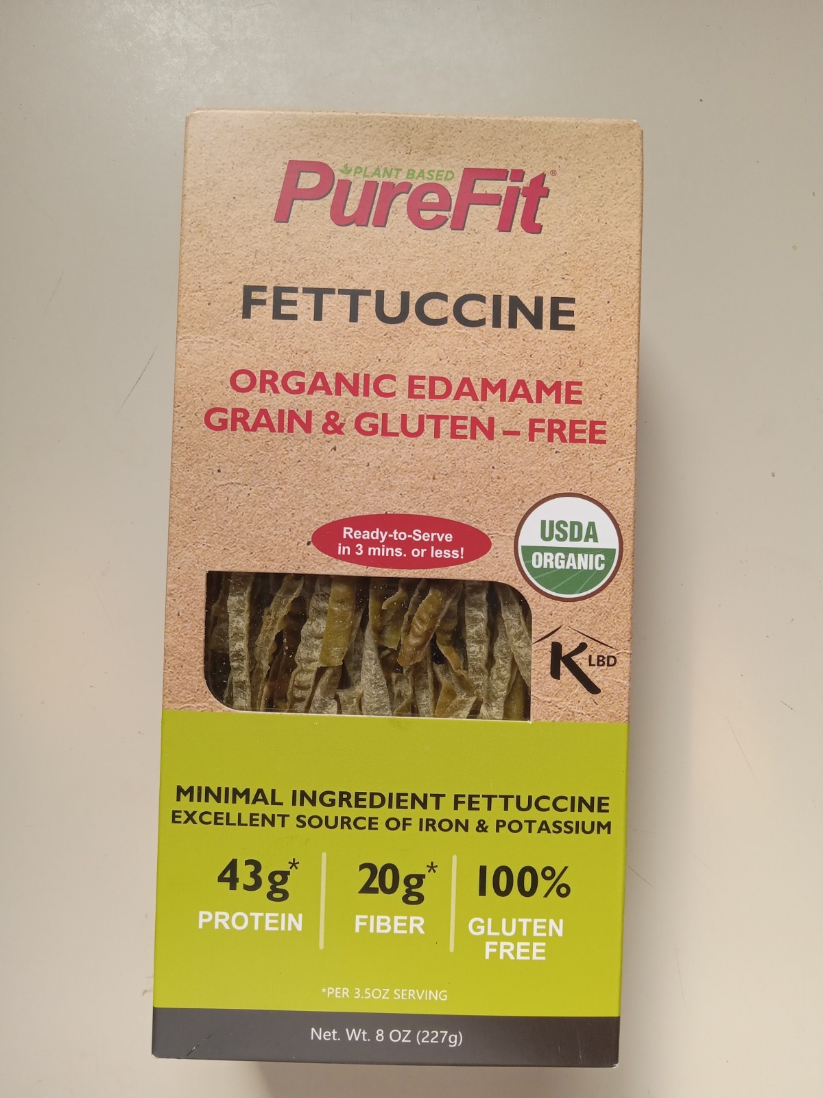 PureFit Fettuccine Organic Edamane Grain & Gluten-Free 8oz. Box