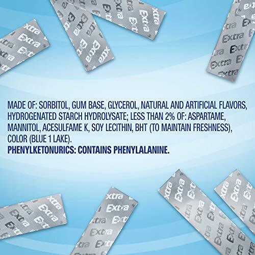 Gum Peppermint Chewing Gum 15 Pieces Pack 10