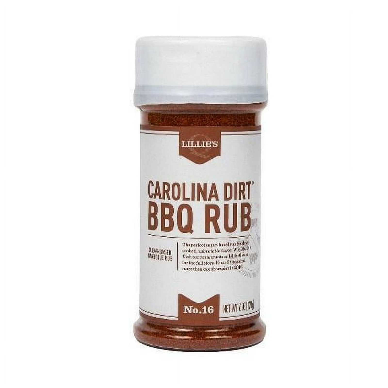 Lillie’s Q Carolina Dirt BBQ Rub – Carolina BBQ ,Pulled Pork & Chicken, 6 oz