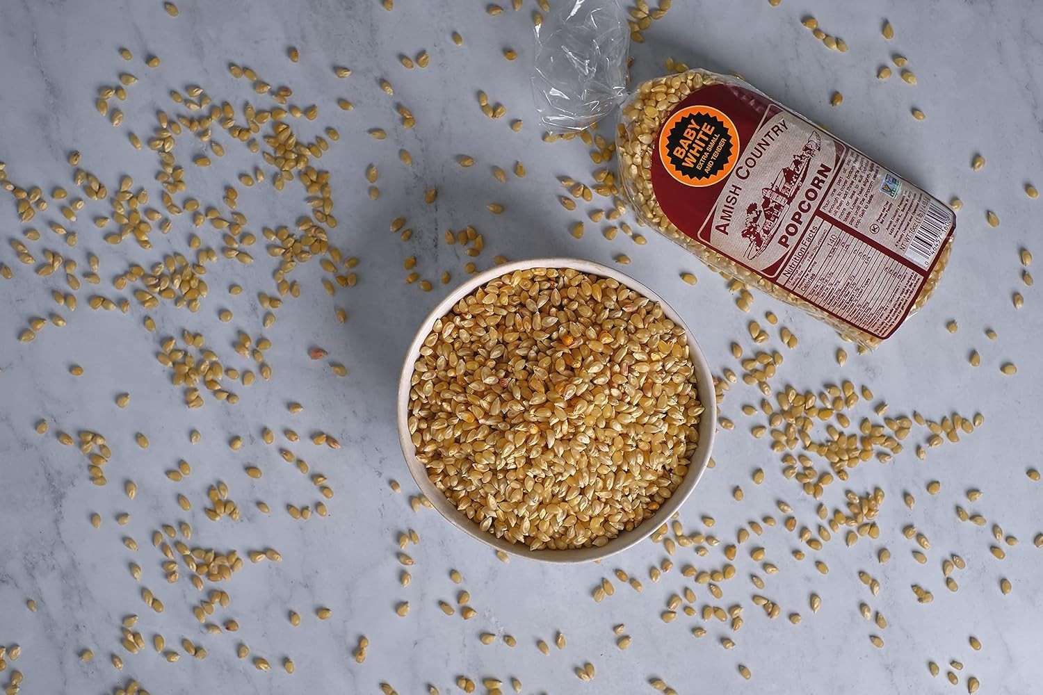 1 lb Bag | Baby White Popcorn Kernels | Old Fashioned, Non-GMO and Gluten Fre…