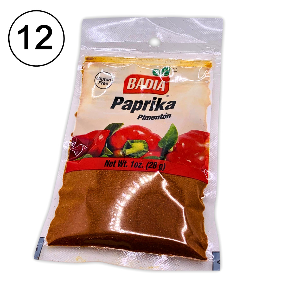 (Pack of 12) Badia Paprika Pimenton 1 oz 28g Gluten Free Seasoning Spice