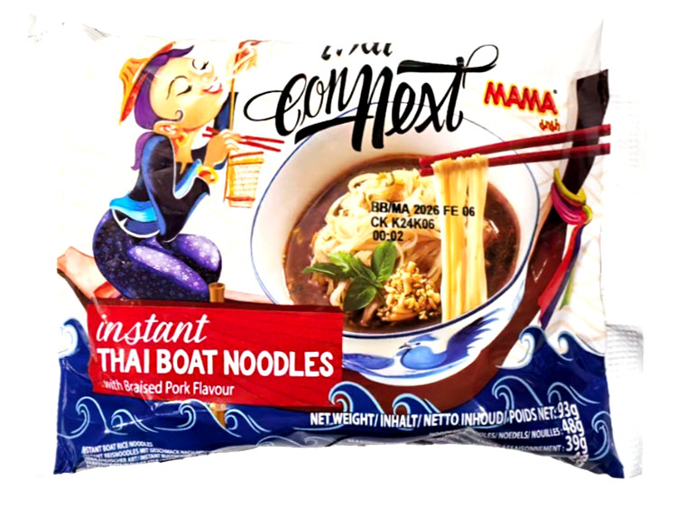 Mama Thai Connext Instant Boat Noodles 3.3 oz x 20 Packs~07/27/2027