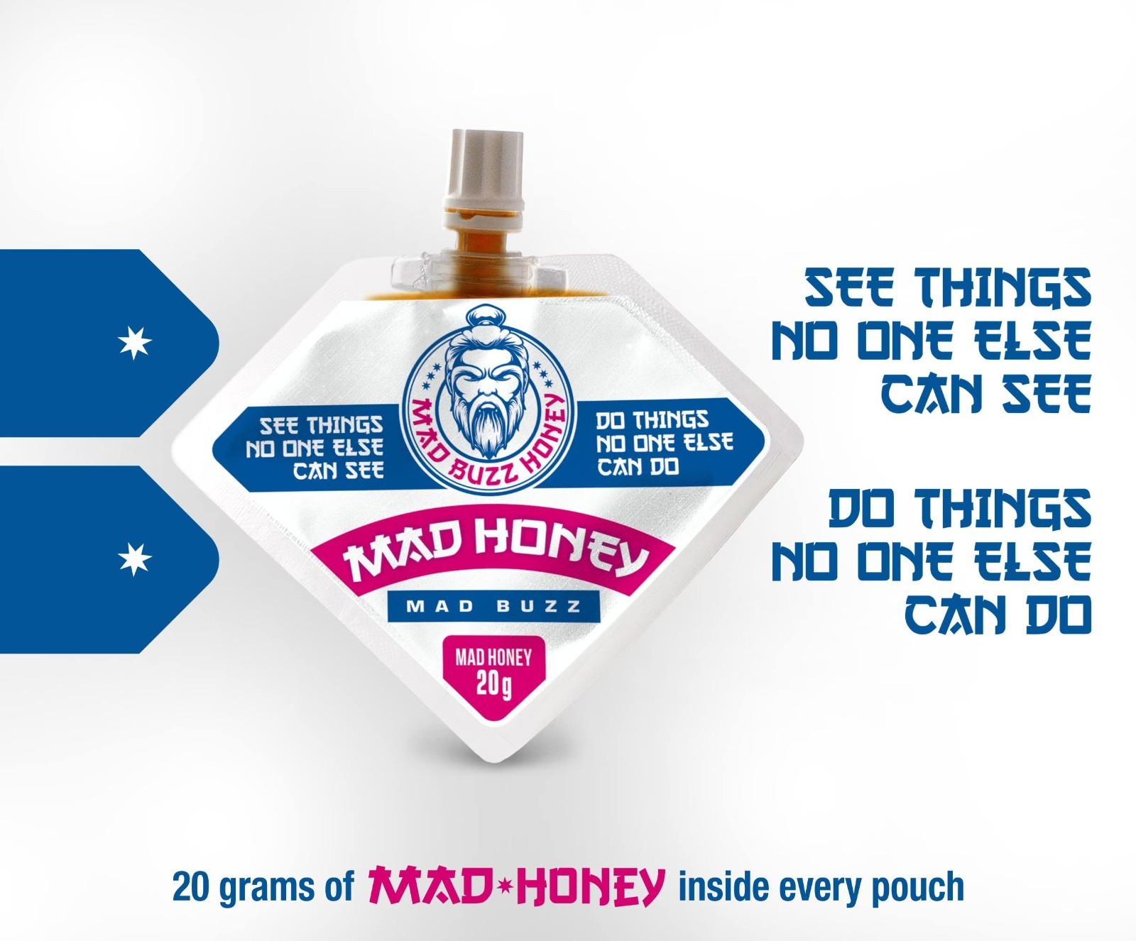 Wild Buzz Himalayan Honey 20g Pouch Nepal Honey