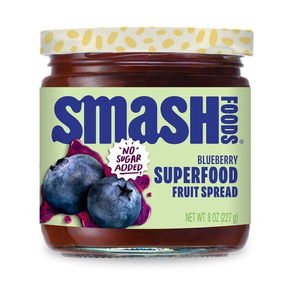 Blueberry Superfood Fruit Spread, No Sugar Added, 8 oz