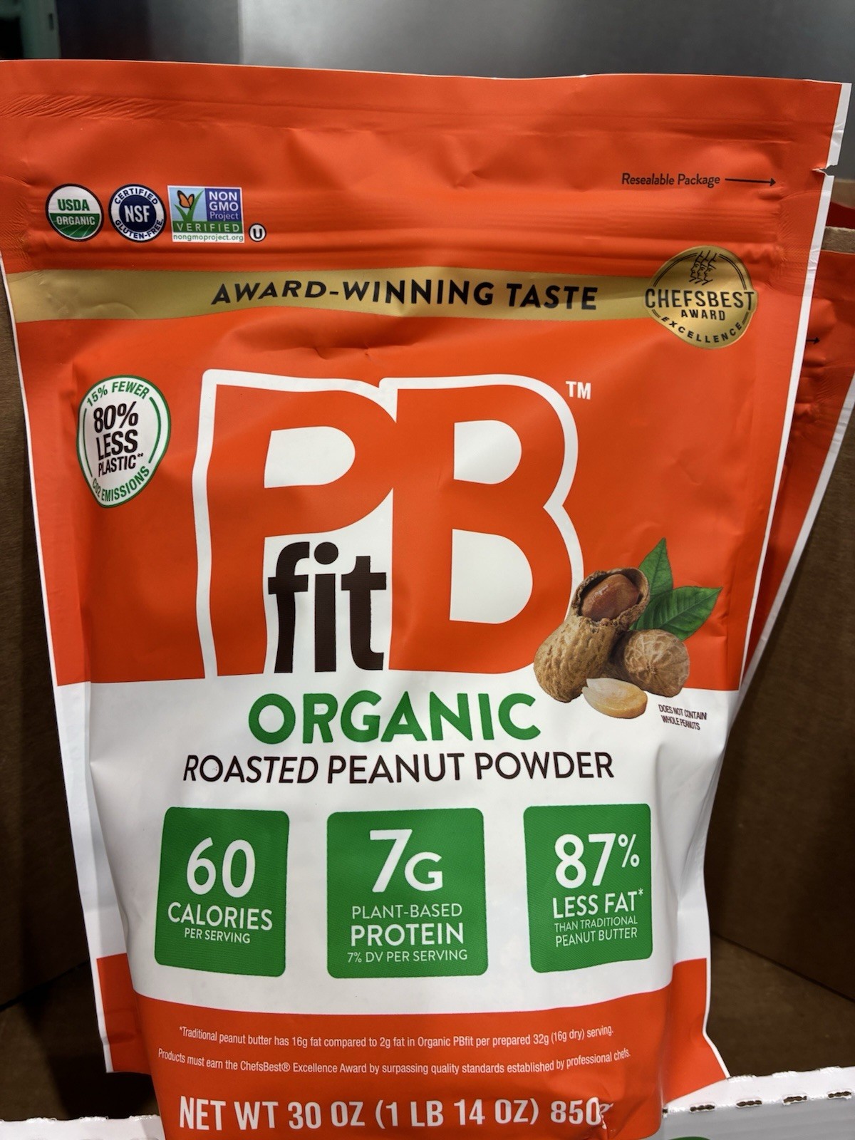 PBfit Organic Roasted Peanut Powder (30 oz)