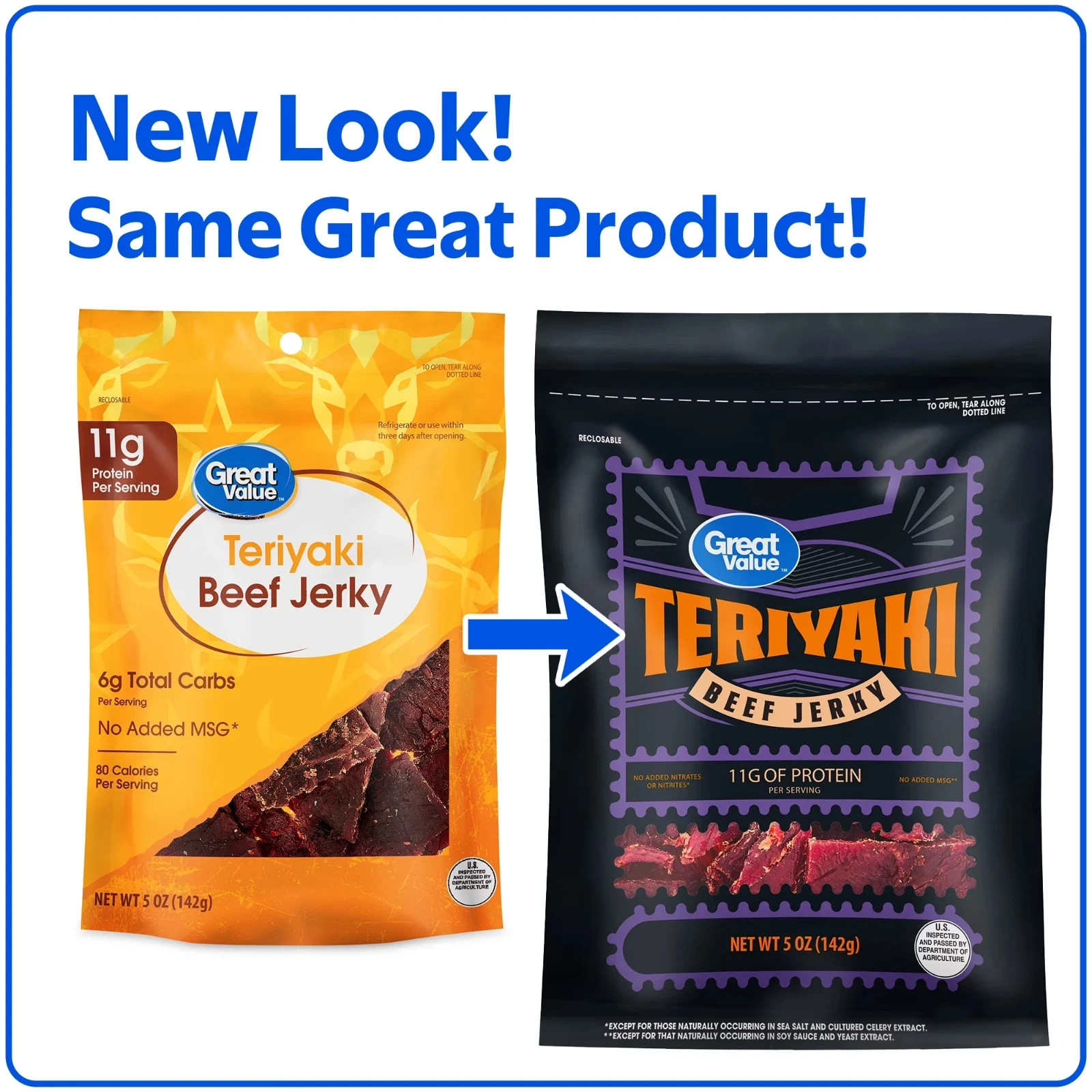 Great Value Teriyaki Beef Jerky, 5 oz