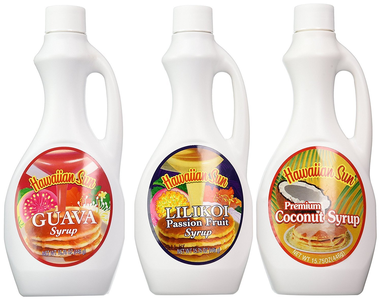 Hawaiian Sun Premium Syrup Assortment 12.5-ounce (Pack of 3)