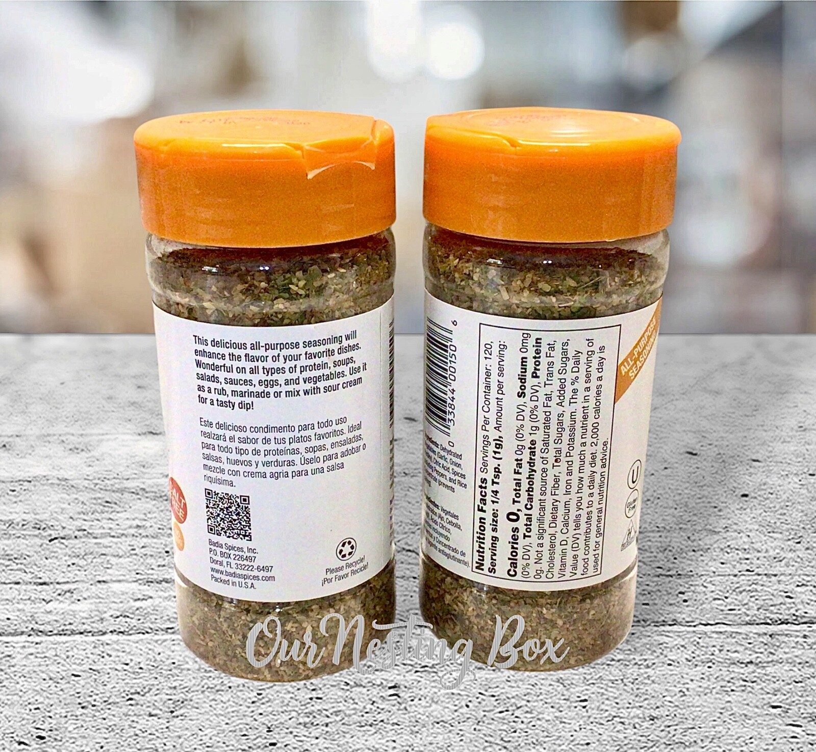 Badia 14 Spices Seasoning All Purpose No Salt Sodium Free/Sazon Sin Sal 4.25oz