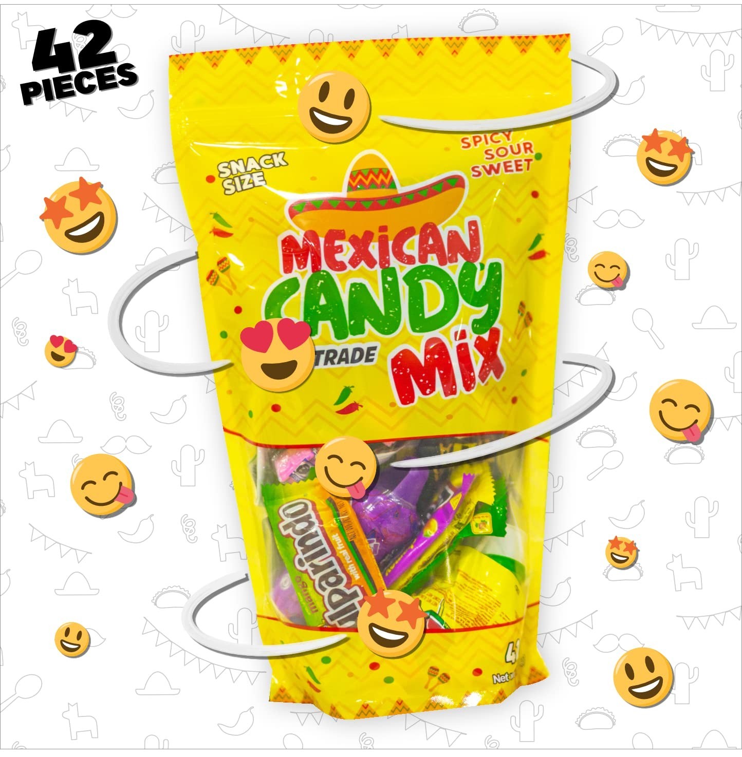 42 Piece Mexican Candy Bag – A Delicious Mix of Sweet, Sour and Spicy Treats