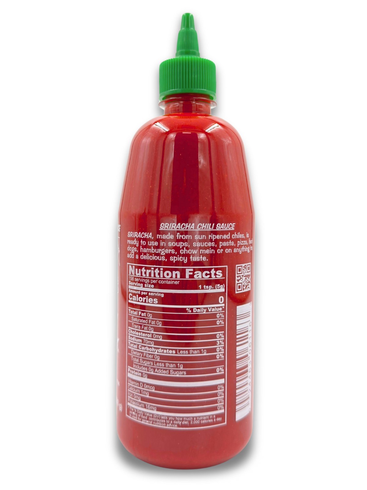 2 pack, Sriracha Hot Chili Sauce, 28oz ,793g Bottle.
