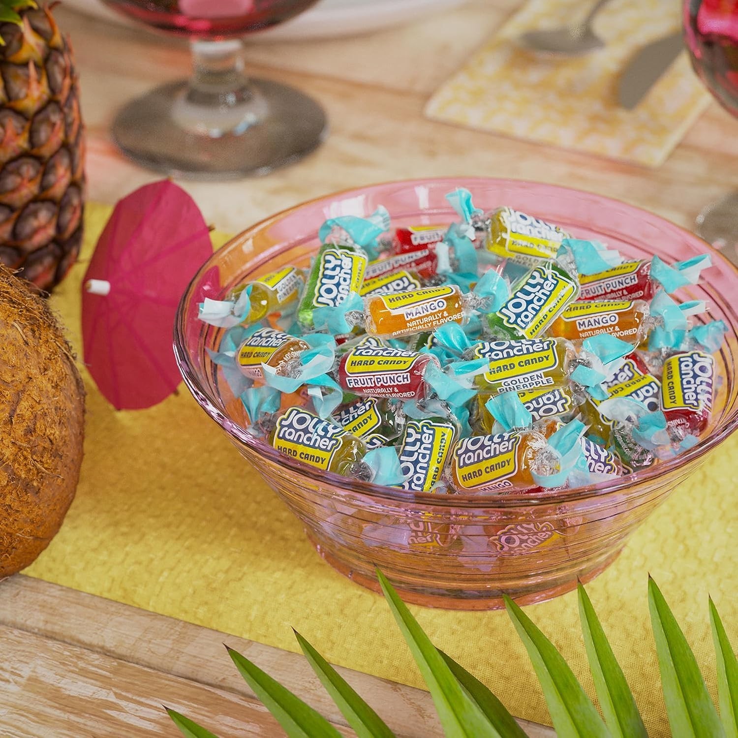 Jolly Rancher Tropical Fruit Assorted Flavors Hard Candy, 6.5-Ounce (Pack of 6)