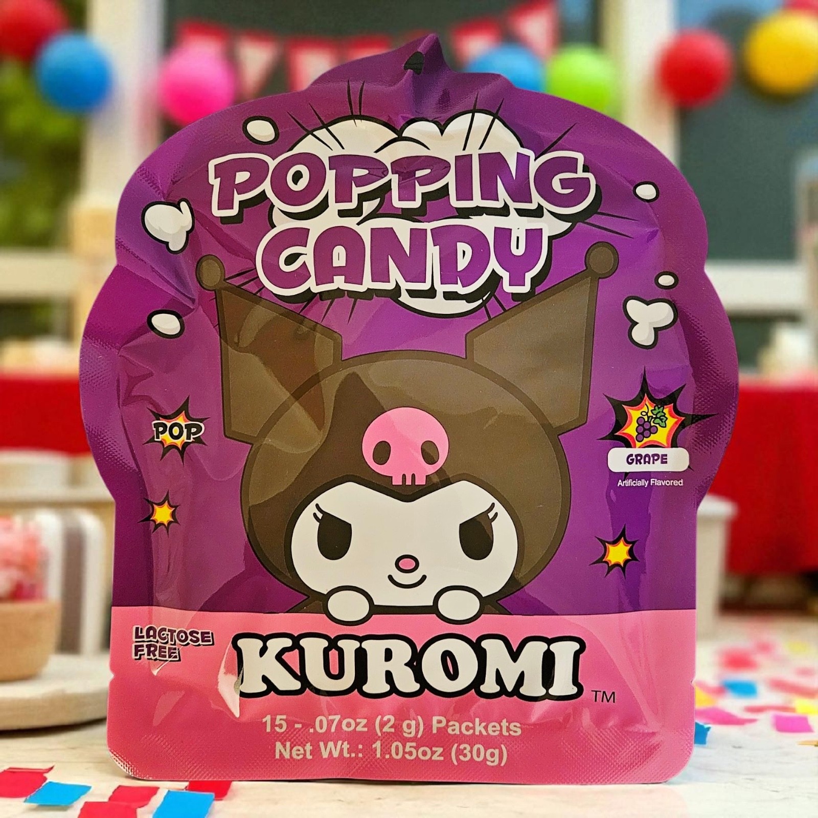 Kuromi Popping Candy Grape Flavor 30g | Pack of Three (3) |- Free Shipping !