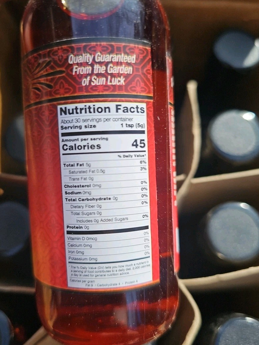 6pk Sun Luck Chili Oil 5oz Bottles (Pack of 6) Bb 10/2027 Gluten Free