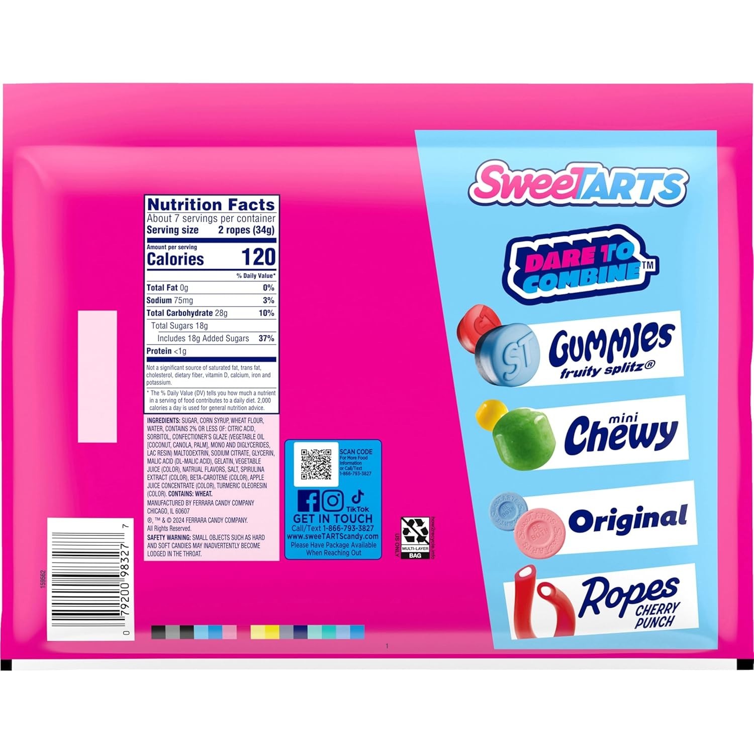 Twisted Rainbow Punch Soft & Chewy Candy Ropes – 9 oz Delight for All Occasions