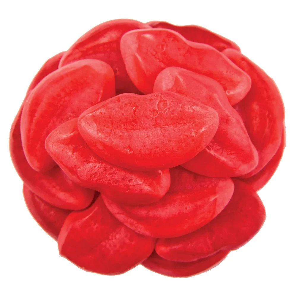 Gummy Puffy Lips – Strawberry Flavored Chewy Candy, Fun Novelty Treat