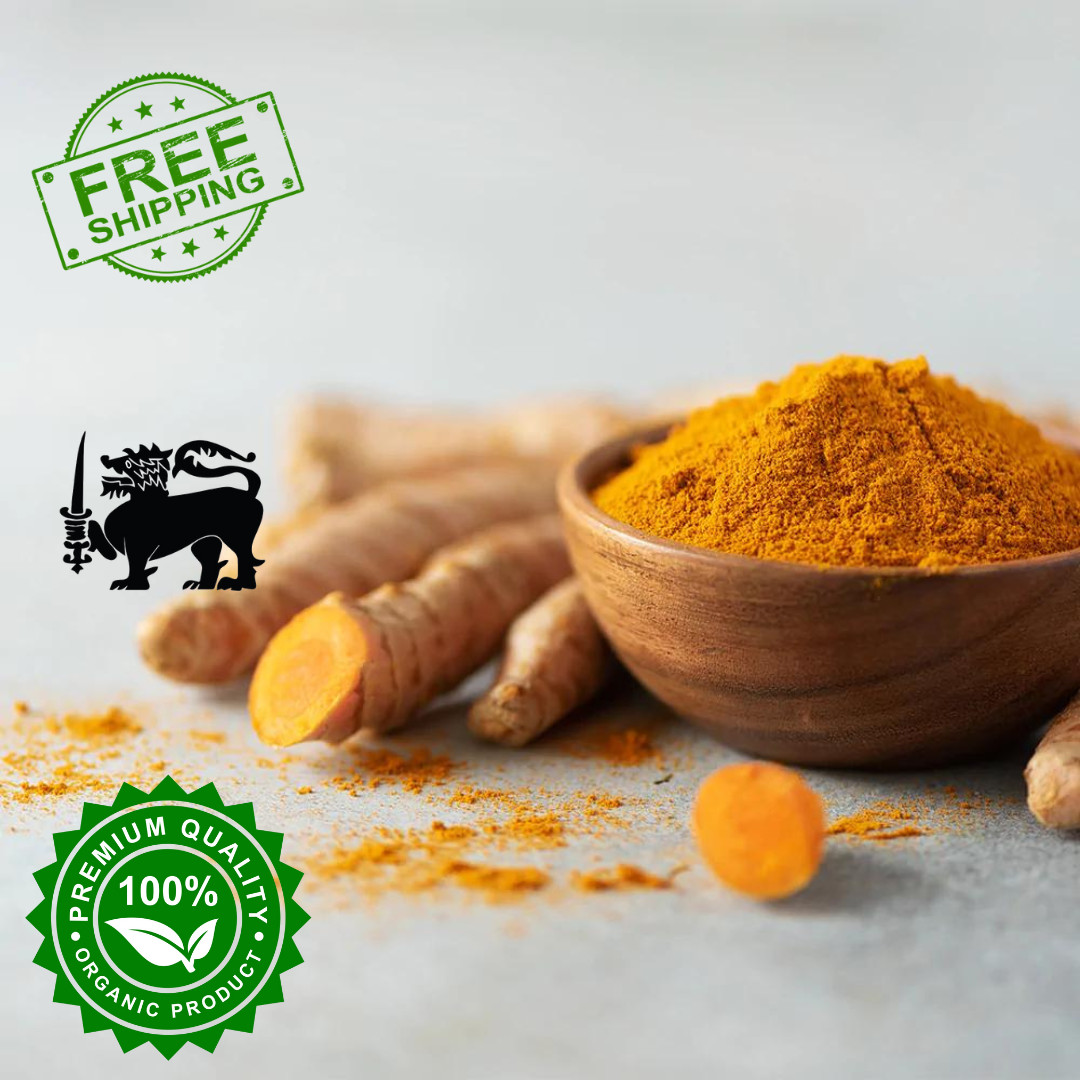 Ceylon Turmeric Root Powder | Organic | Dry 100% Pure Natural Sri Lankan Spices