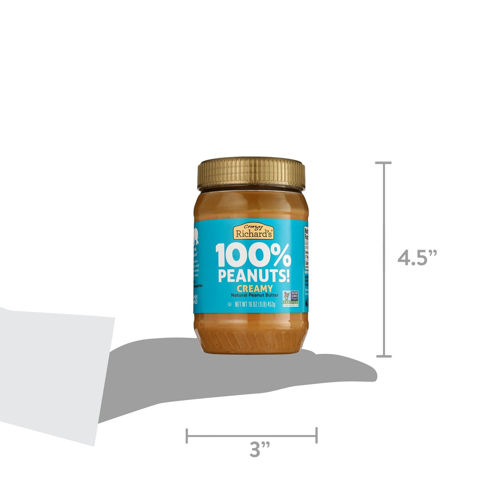 (2 pack) Crazy Richard’s All-Natural Creamy Peanut Butter, 16 oz…