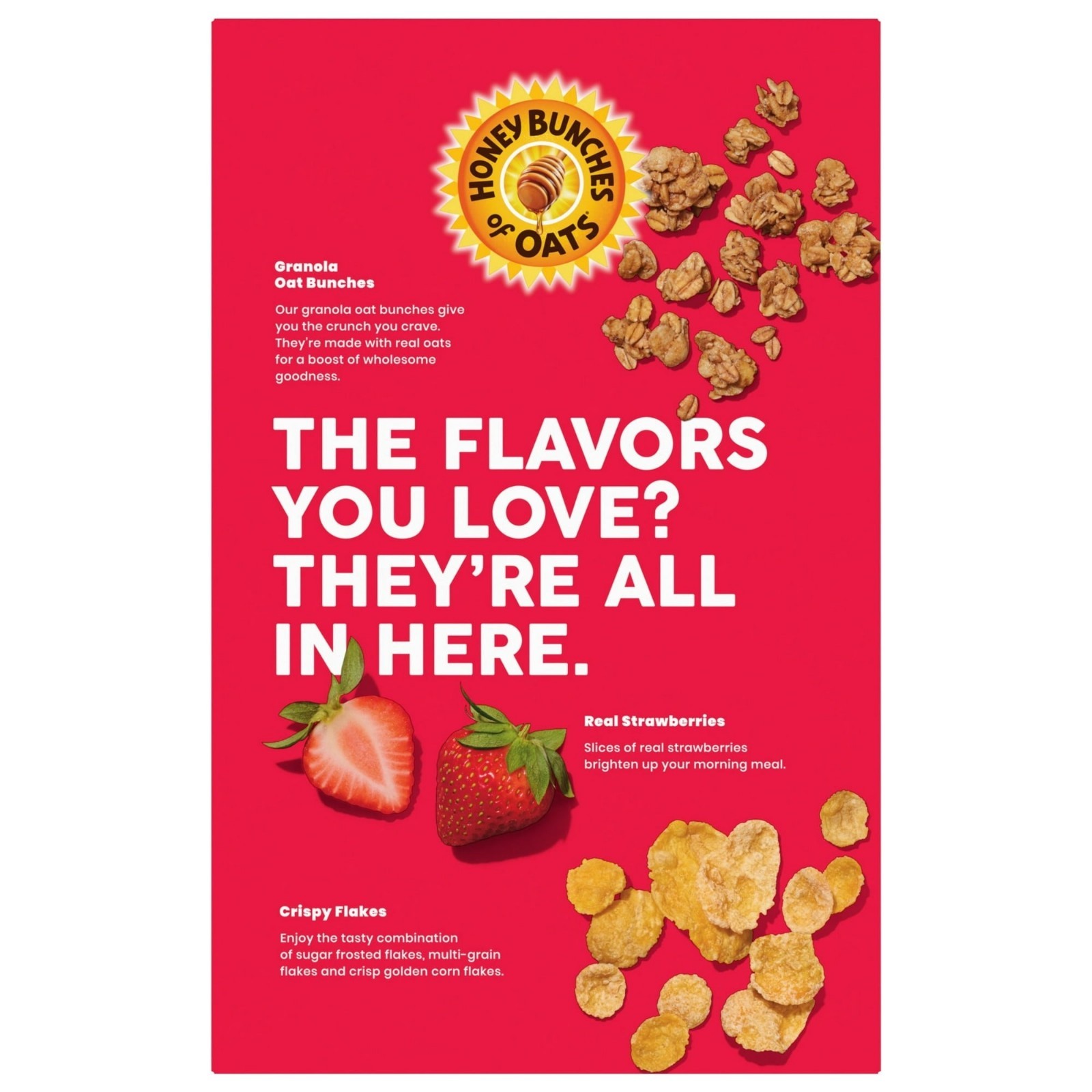 Honey Bunches of Oats with Real Strawberries Cereal, 16.5 oz