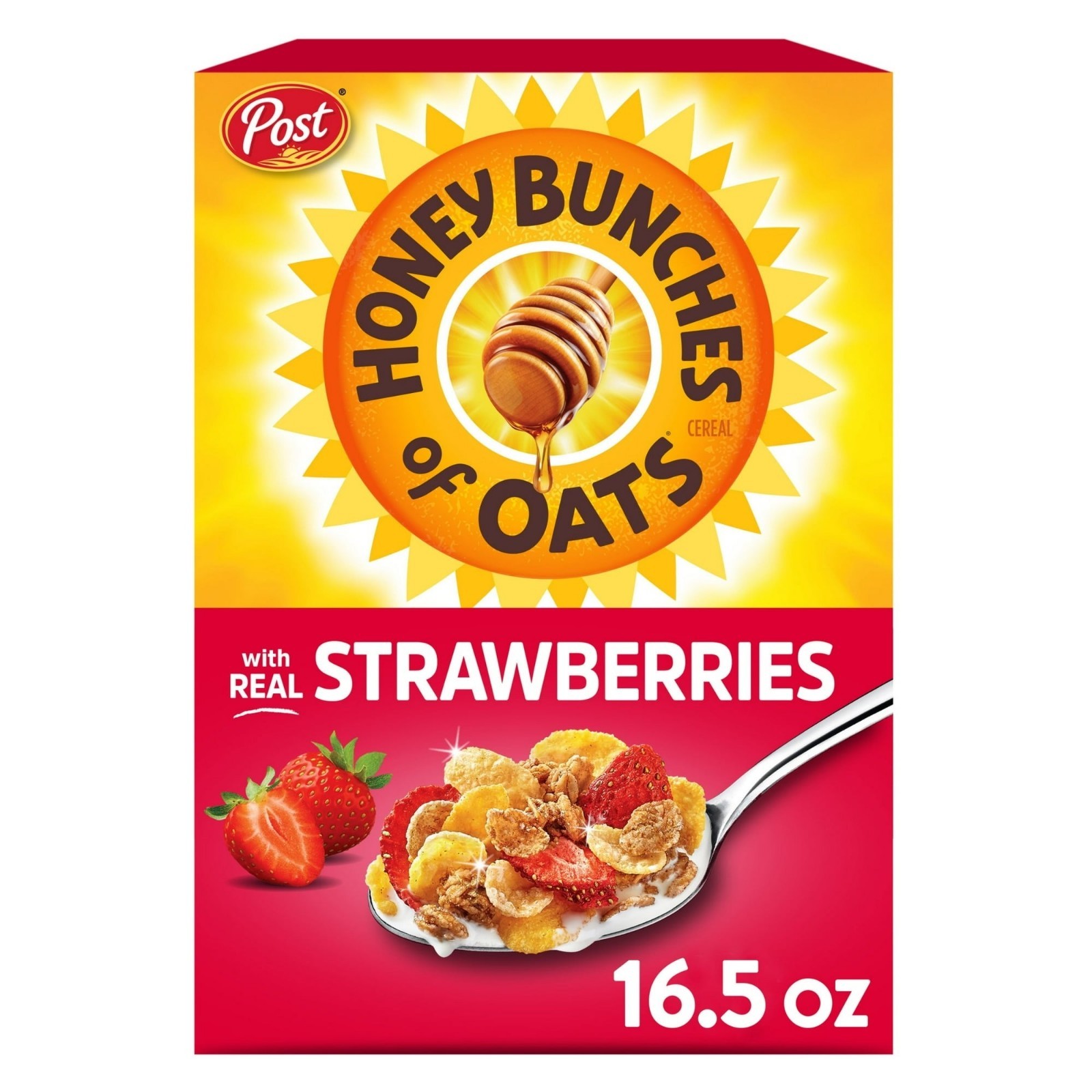 Honey Bunches of Oats with Real Strawberries Cereal, 16.5 oz