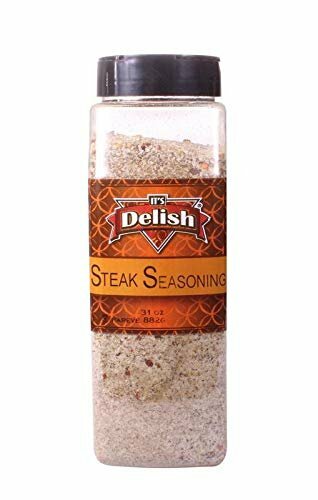 Meat Poultry and Fish Seasoning by Its Delish (Ribeye Steak Seasoning, Large…