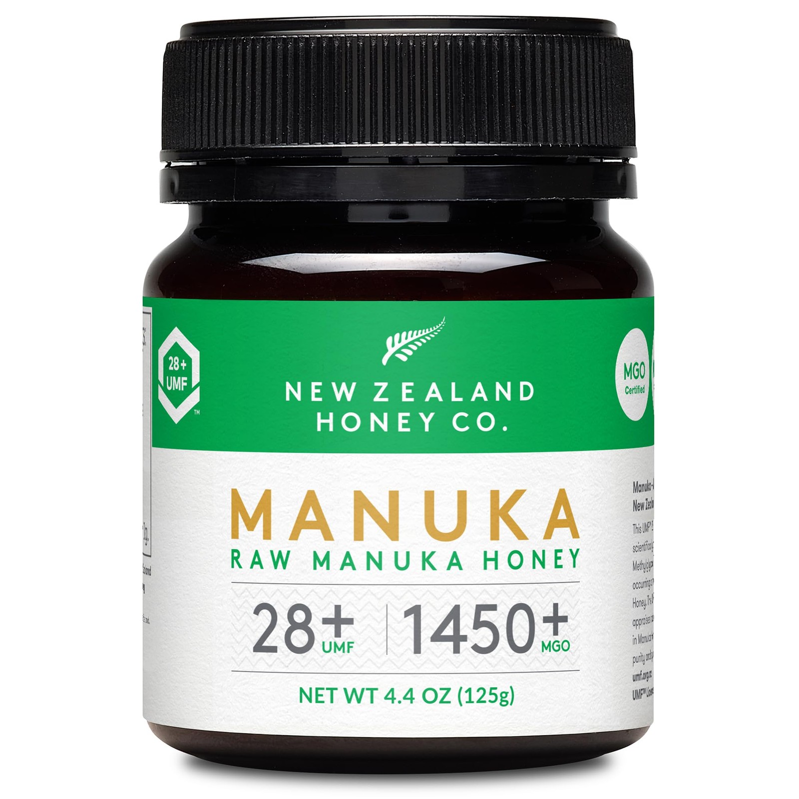 New Zealand Honey Co. Raw Manuka Honey UMF 28+ | MGO 1450+, UMF Certified / 4.4o