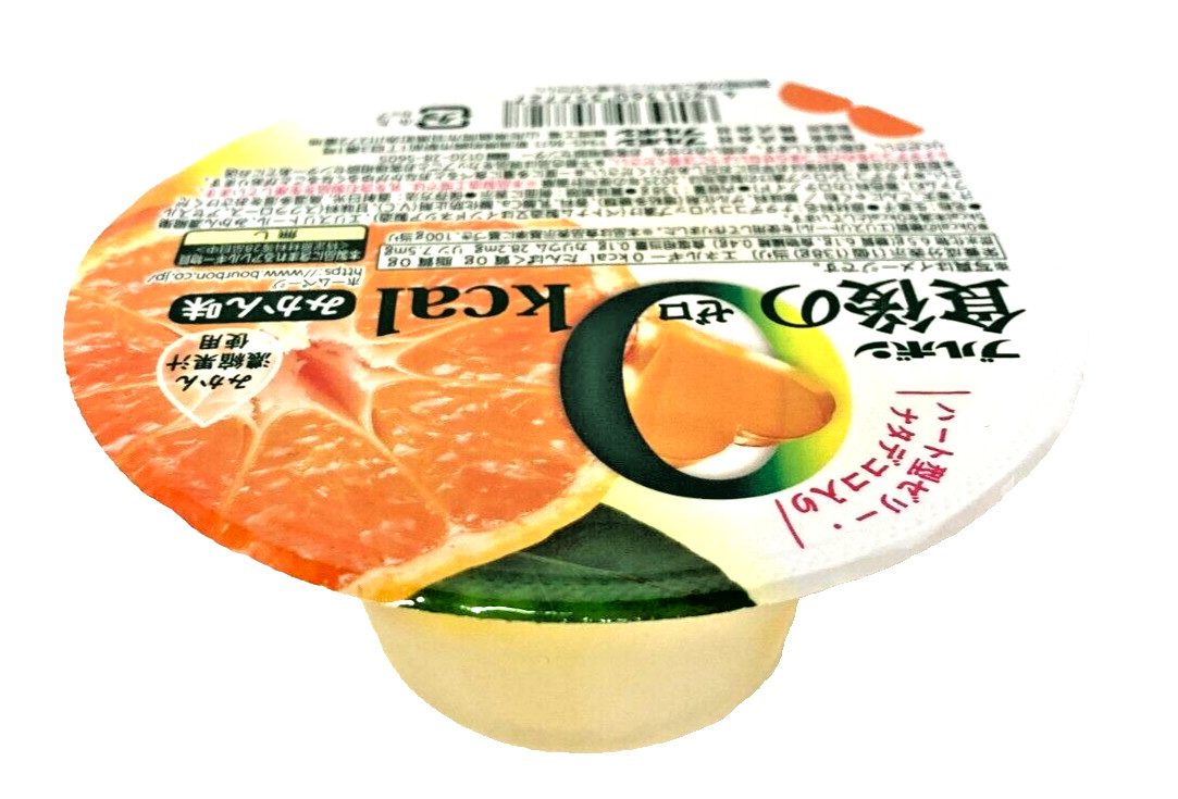 Japan Jelly Bourbon After Meal 0kcal Jelly Mikan Flavor 138g × 12 cups