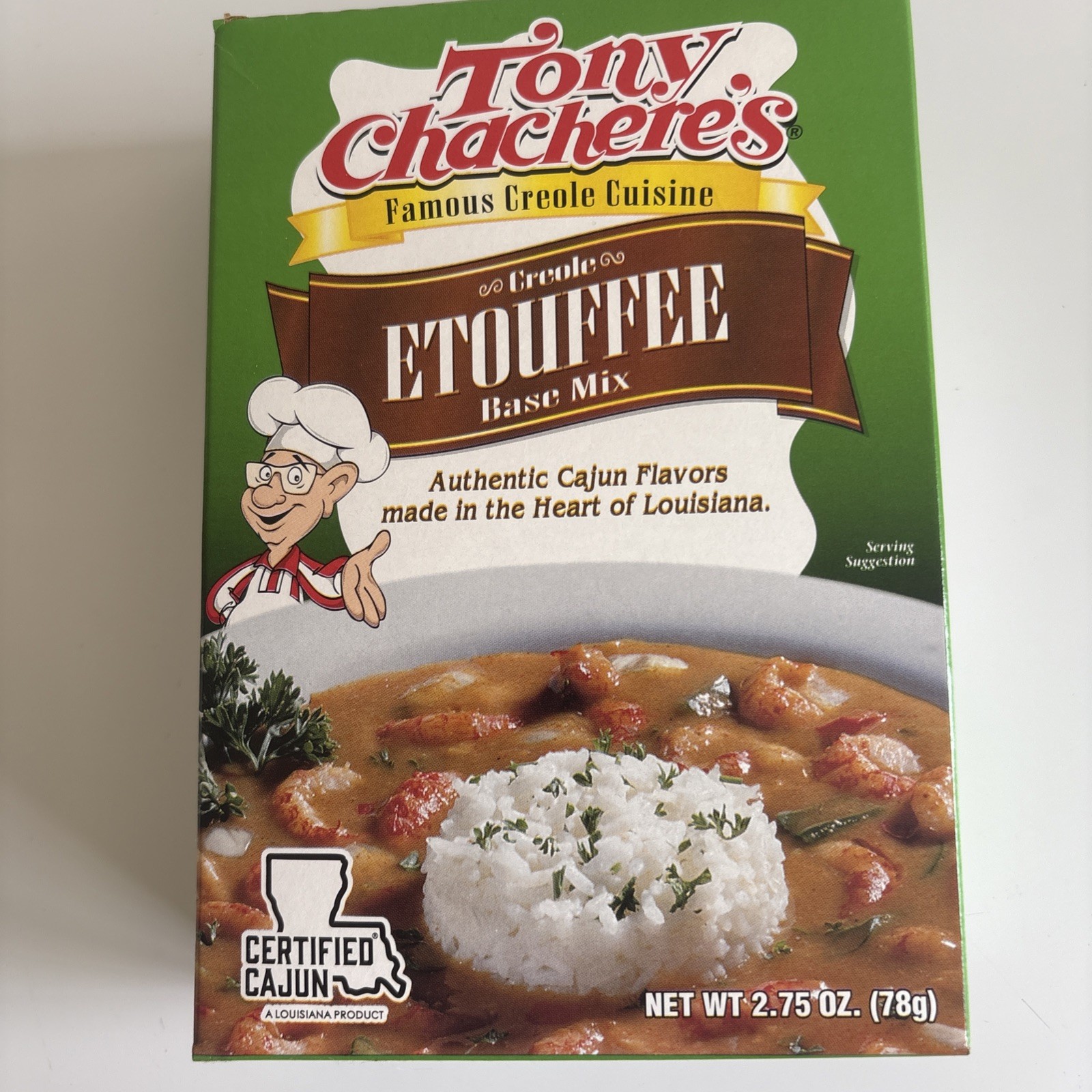 Tony Chachere’s Étouffée Base Mix 2.75 oz Authentic Creole Flavor
