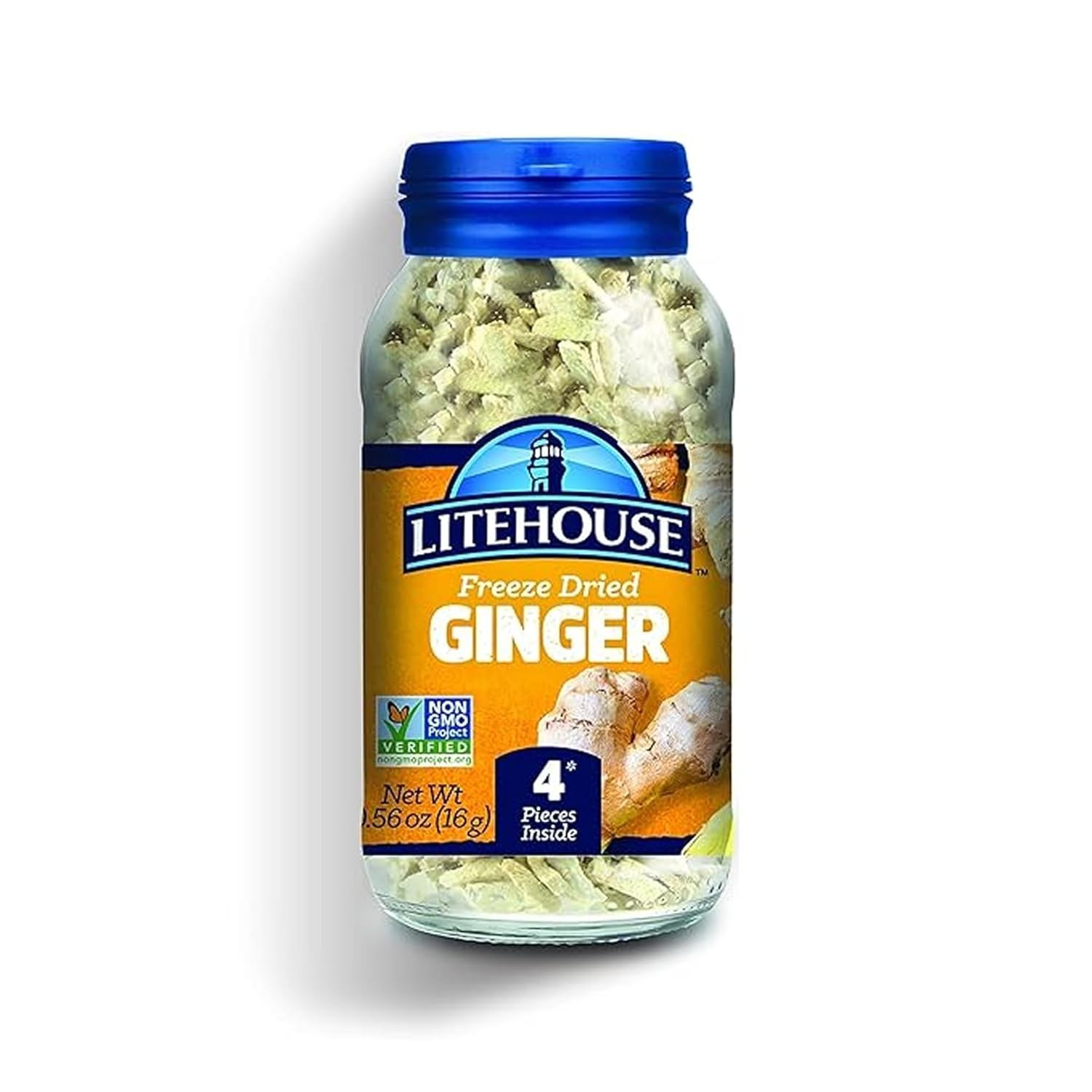 Litehouse Freeze Dried Ginger Flakes, Non-GMO & Gluten Free, 0.56 Oz
