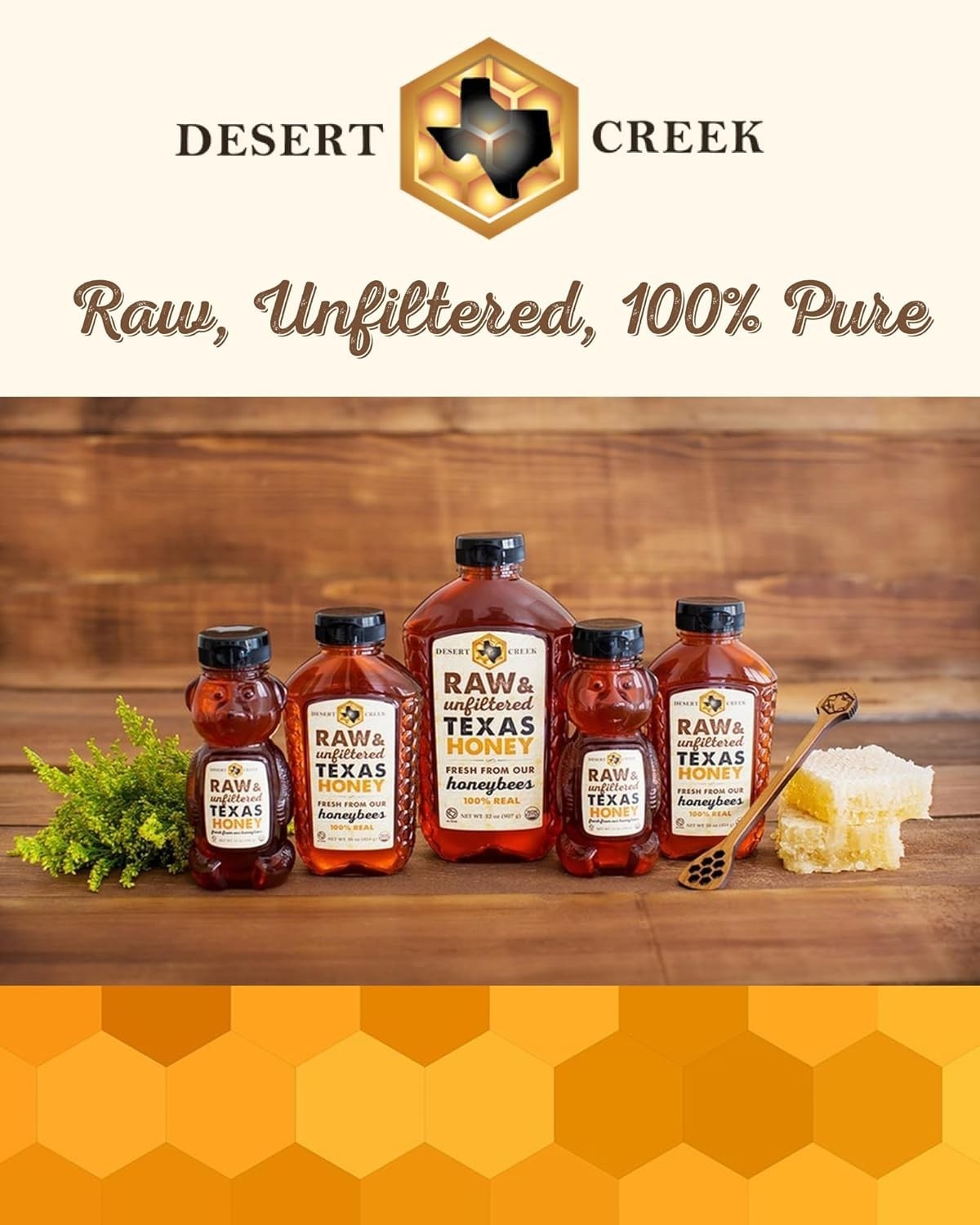 One Gallon (12lb) Raw, Unfiltered Texas Honey. Non-GMO, Kosher.