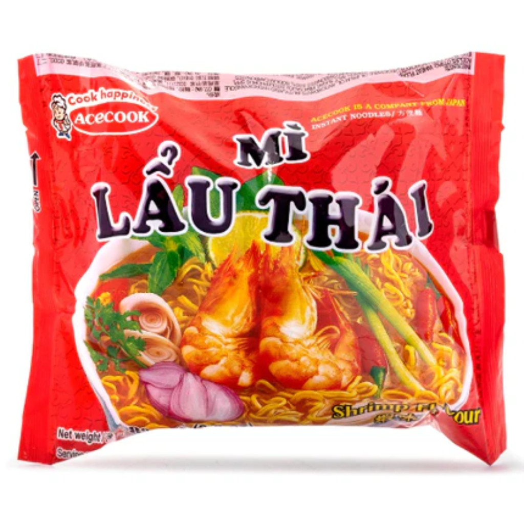 Acecook Thai Shrimp Noodle 2.82oz pack of 30