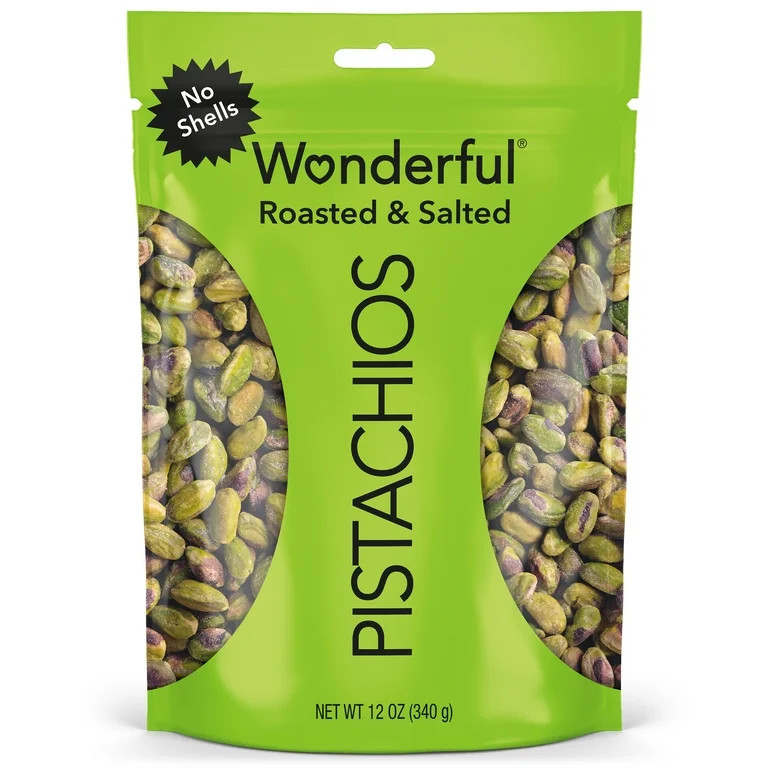 Wonderful Pistachios No Shells Roasted & Salted Nuts, 12 Ounce Bag Free Shipping
