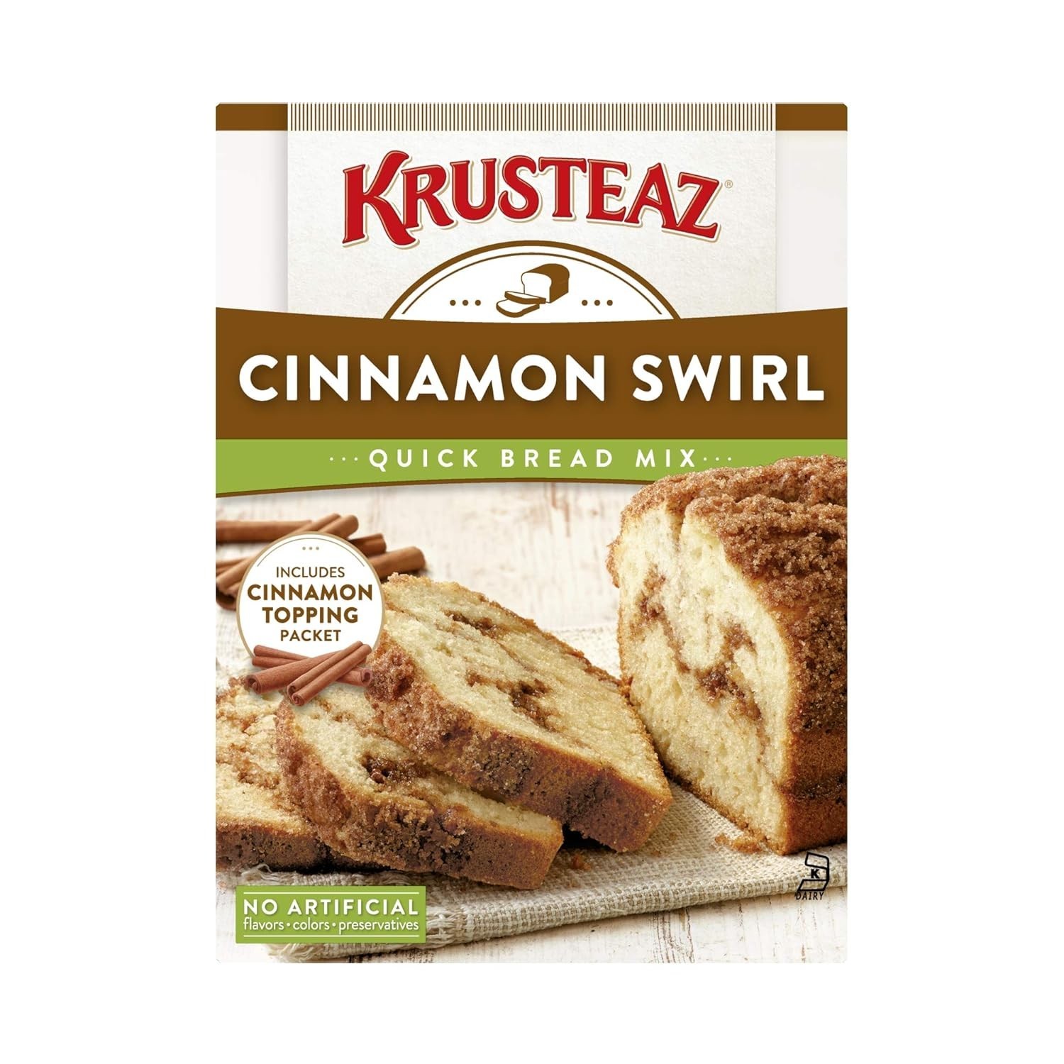 Family-Friendly Cinnamon Swirl Quick Bread Mix, 19.5 Oz: Bake Delightful Treats