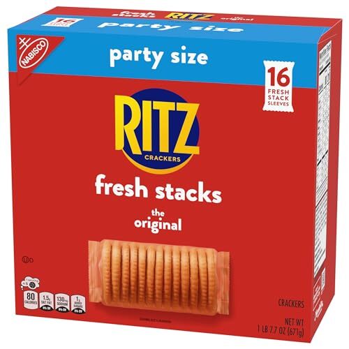 RITZ Fresh Stacks Crackers Party Size Travel Snacks 23.7 oz 16 Multi Snack Packs