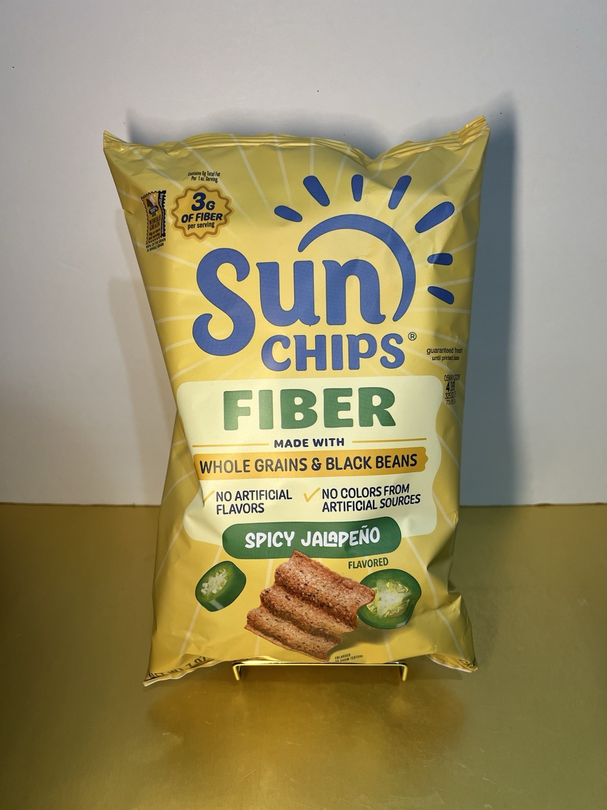 🟣 New Exclusive Sun Chips FIBER SPICY JALAPEÑO Whole Grain Healthy Snacks 7oz