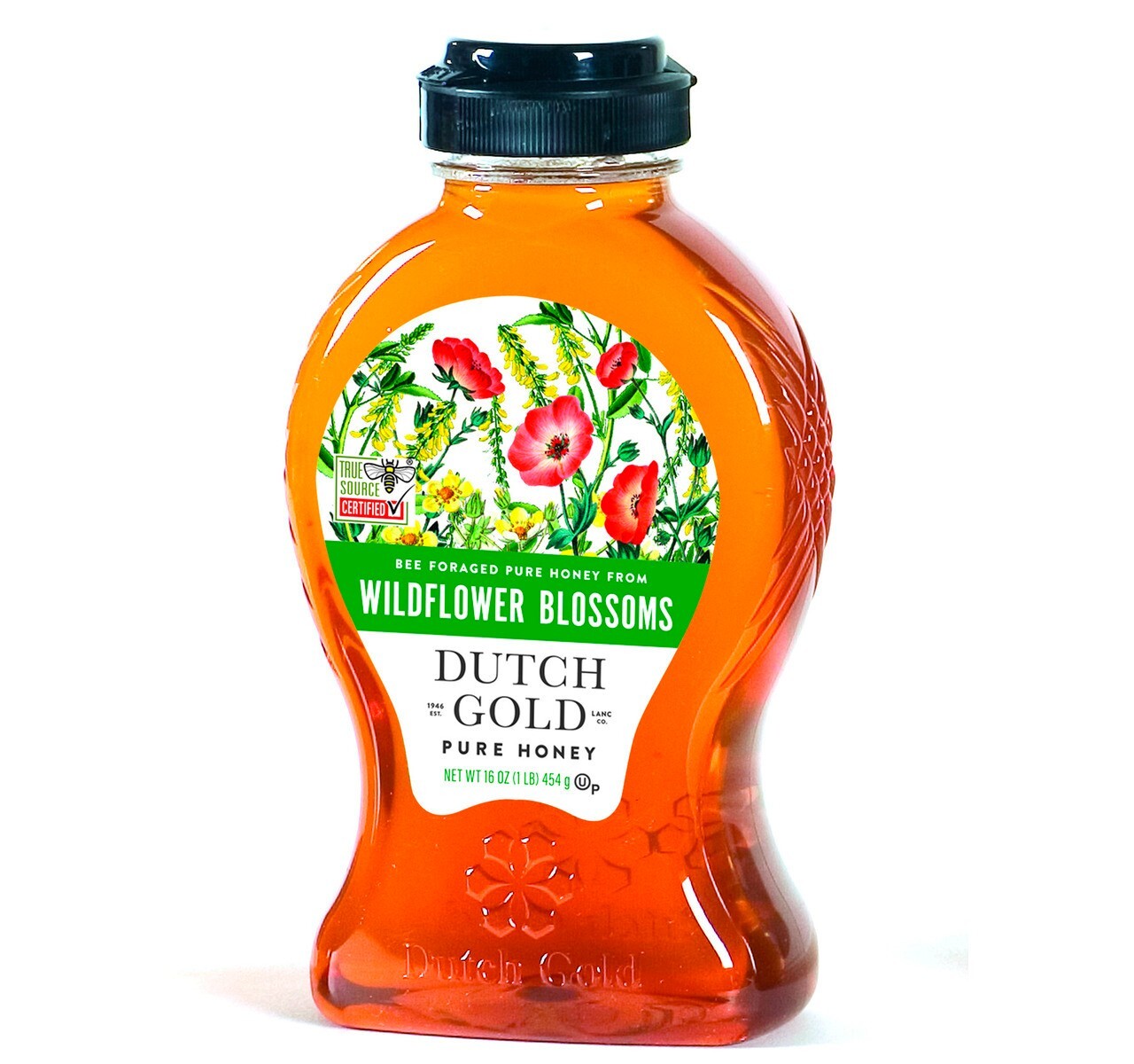 Dutch Gold Wildflower Blossom Honey (2) 16 oz Containers Free Shipping