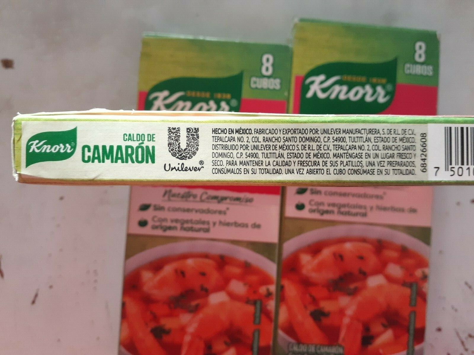 3 Pack Knorr Camaron Bouillon Cubes (8 cubes per pack–24 cubes total)