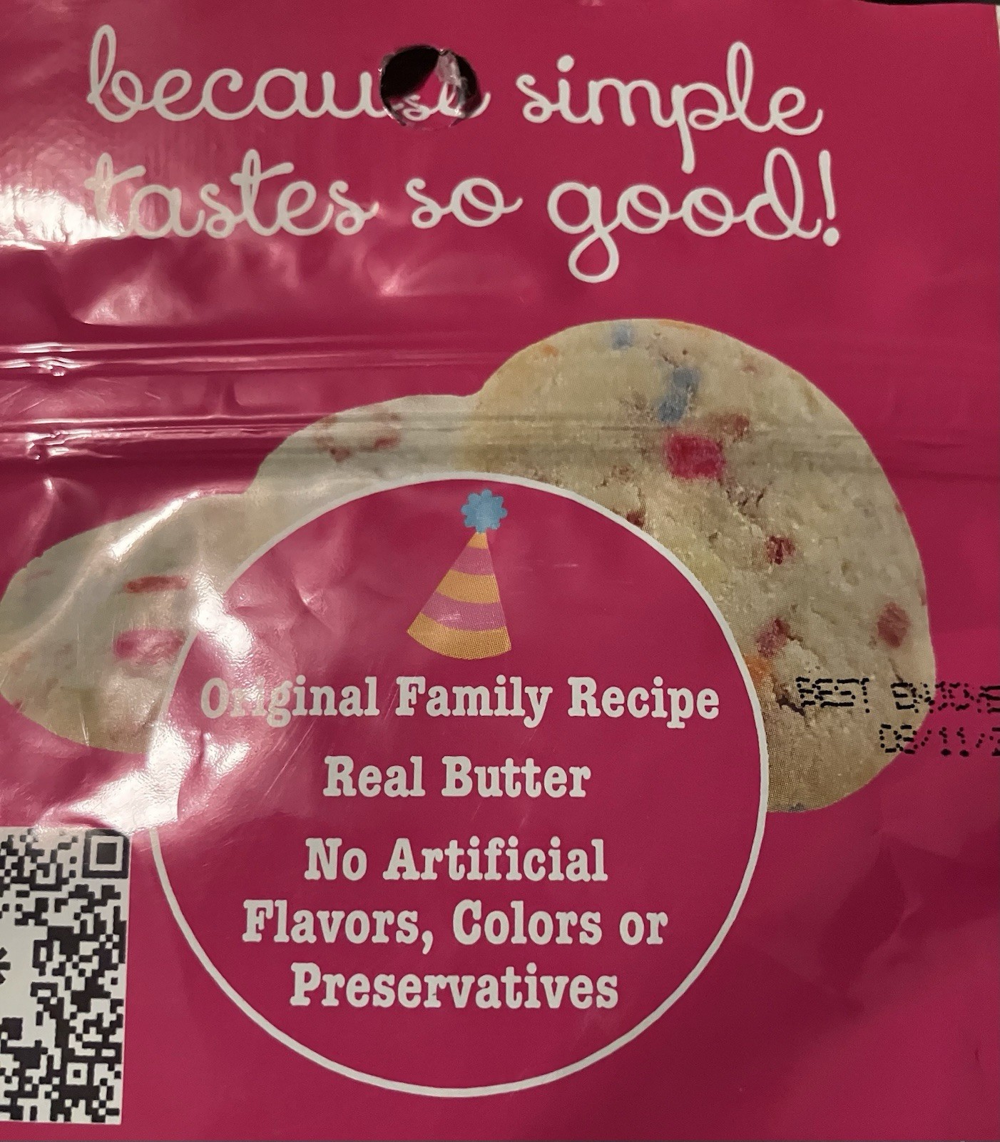 Spritzal Cookie Bites 4 Bags (5 oz Each) 3 Blueberry Pie & 1 Birthday Cake 8/26