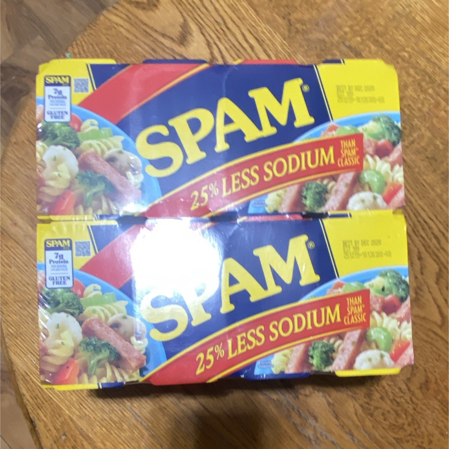 Spam 25% Less Sodium Gluten Free Canned Meat Twin Pack DEC 2026 (8 canned meat)