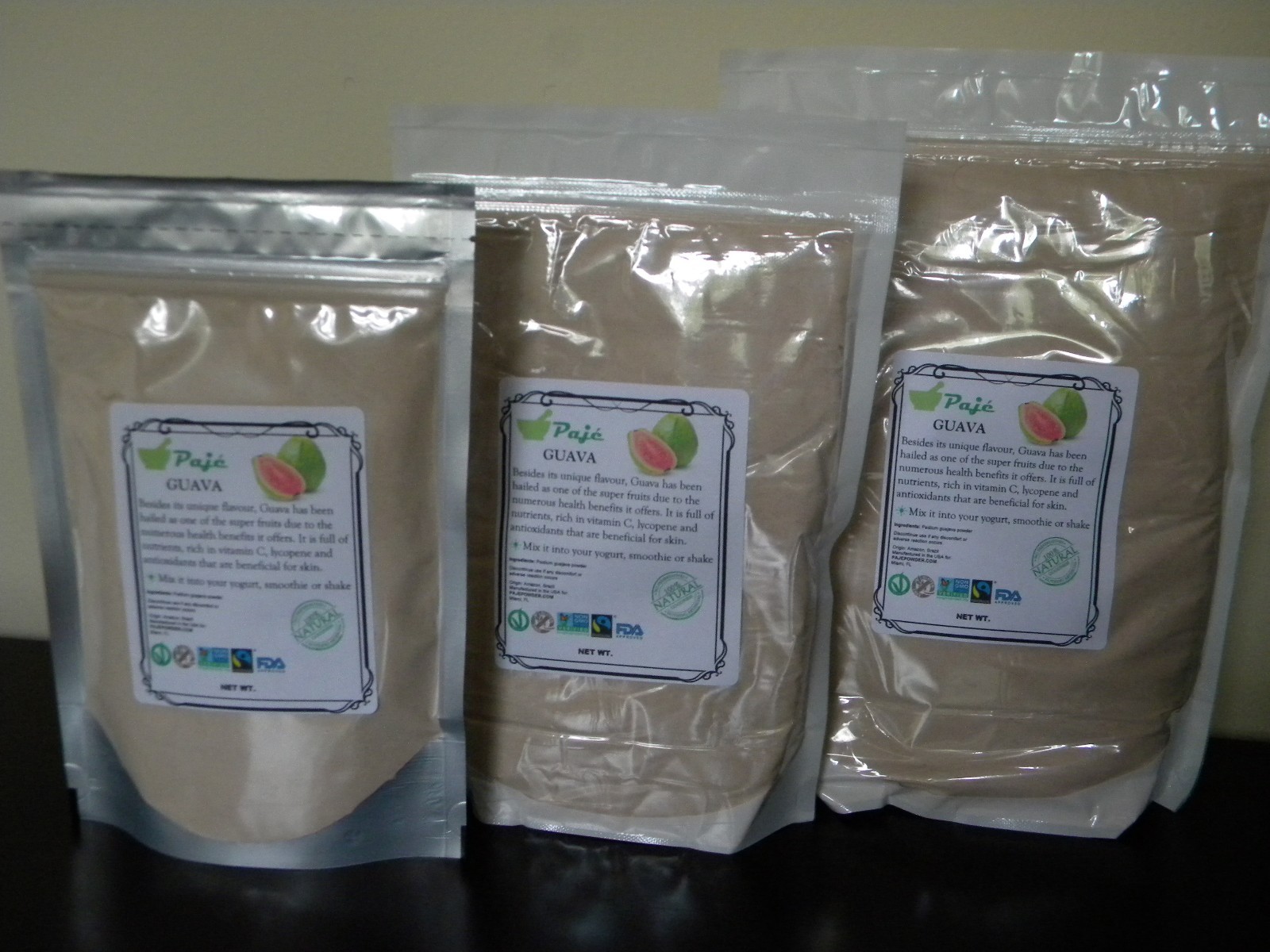 GUAVA goiaba freeze dried fruit powder 32oz 2lb PAJE SUPERFOODS, folate , mg, cu