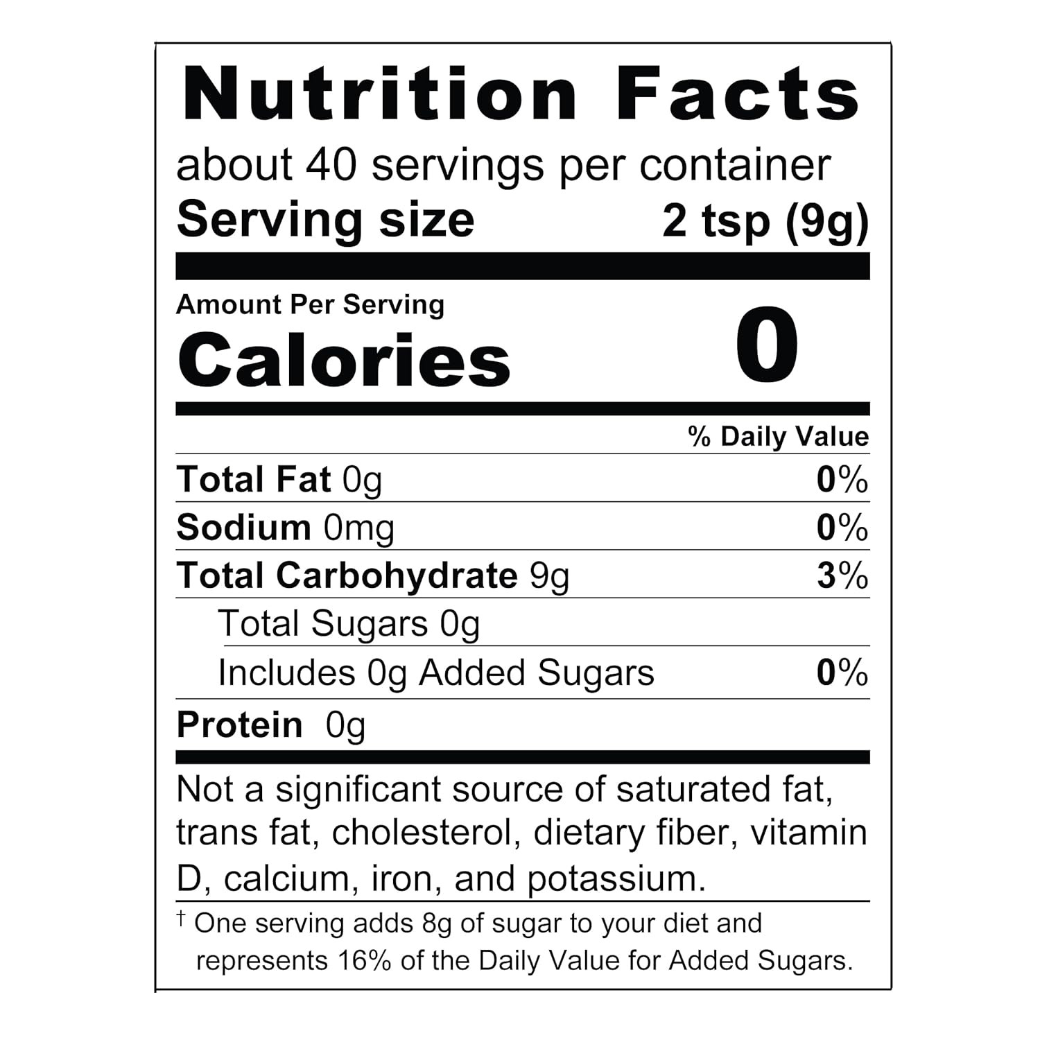 Sweeteners 12-Ounce Allulose Sweetener, Zero Calorie Sugar Substitute, Keto Frie