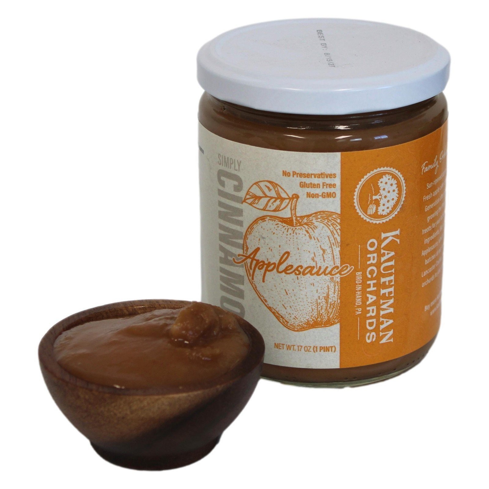 Kauffman Orchards Small Batch Simply Cinnamon Applesauce, No Granulated Sugar…