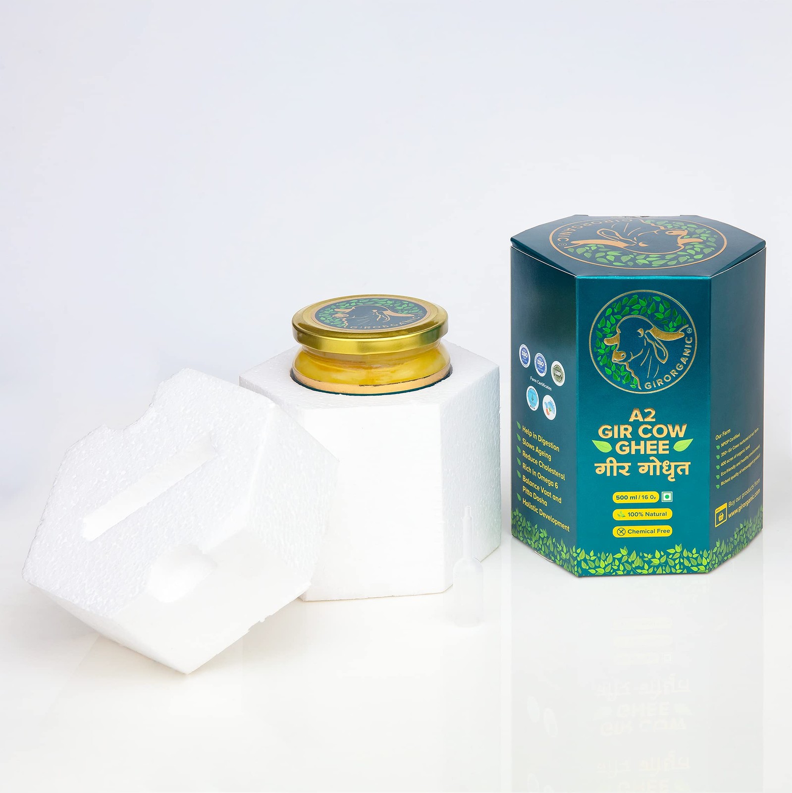 GirOrganic A2 Ghee Butter Organic Grass Fed | Healthy Butter Alternative A2 G…