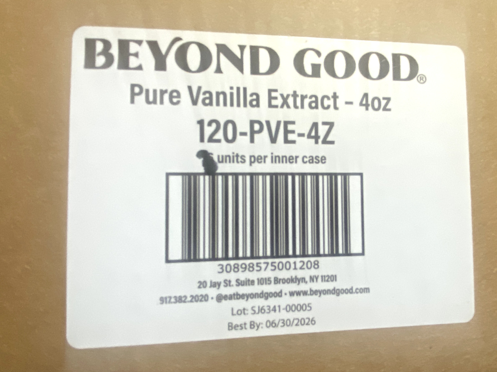 Beyond Good Pure Madagascar Vanilla Extract 8 OZ Case of 3