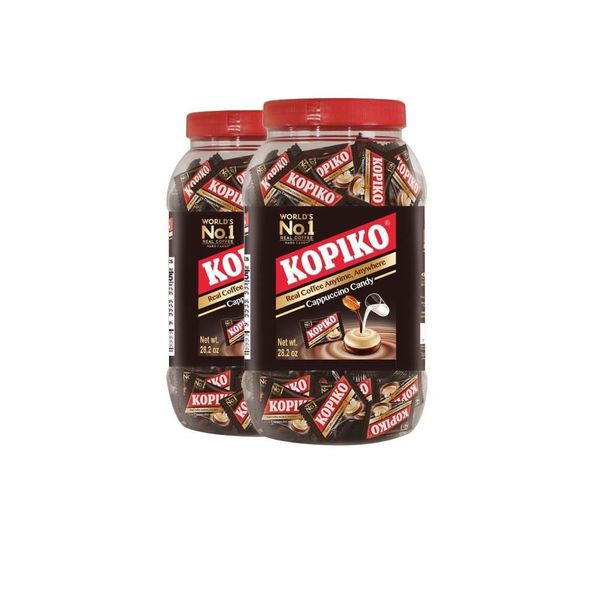 Kopiko Cappuccino Coffee Candy 800g 28.2oz Hard Candy Pack of 2