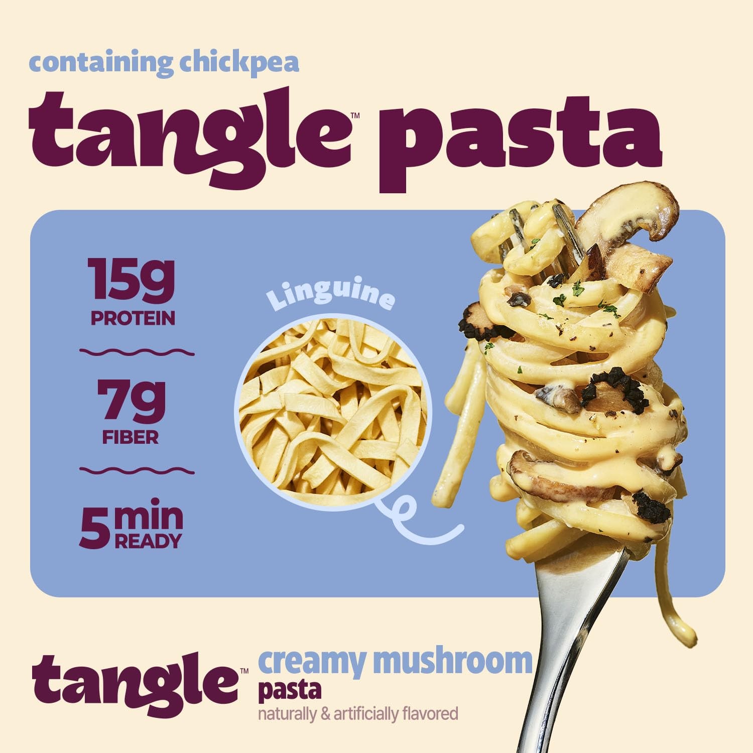 Samyang Tangle Creamy Mushroom Linguine Truffle & Shiitake Flavor 3.63 oz 4pk