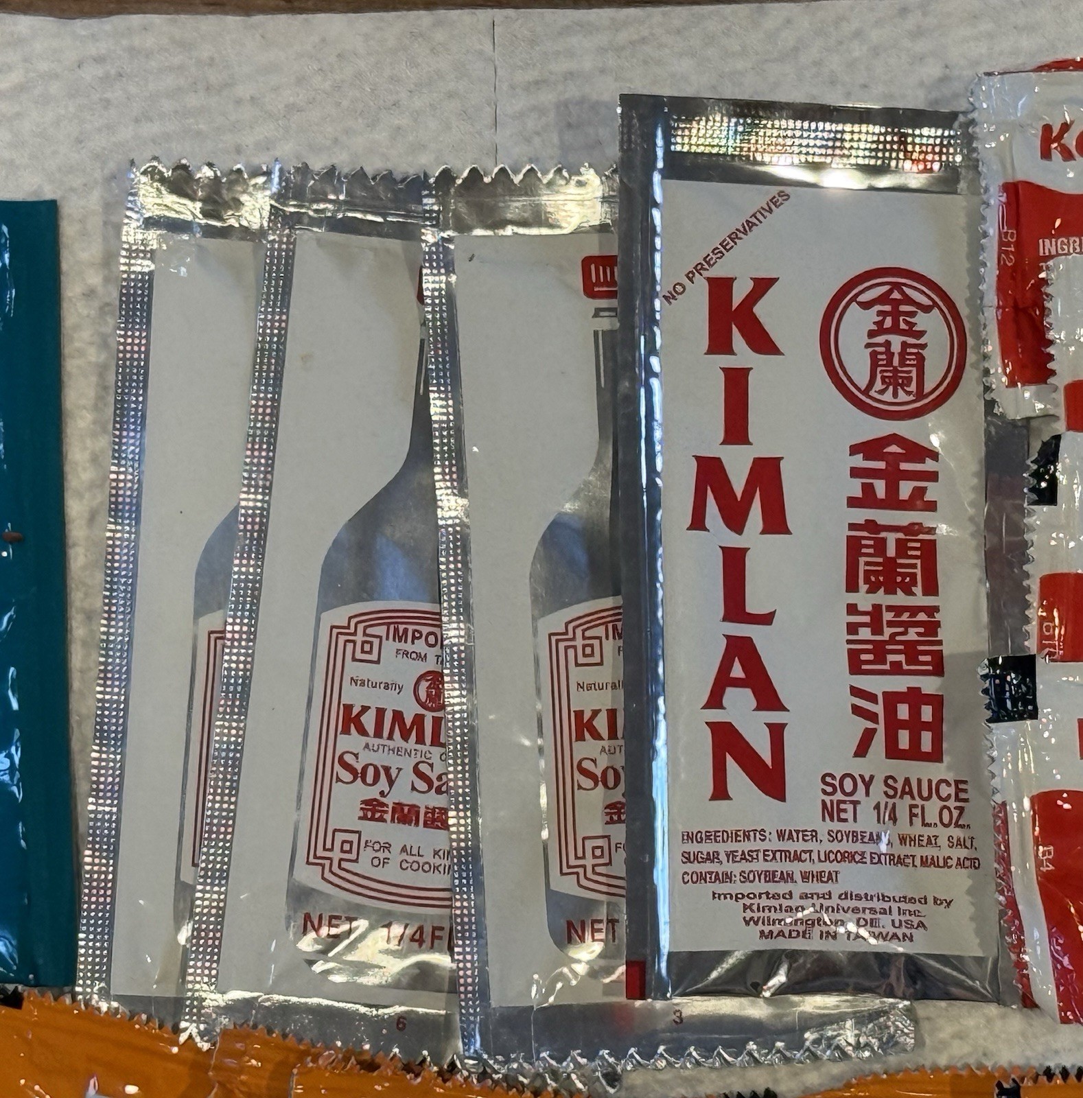 Large LOT of FAST FOOD CONDIMENT Packs: Chinese/Italian/Mexican/American